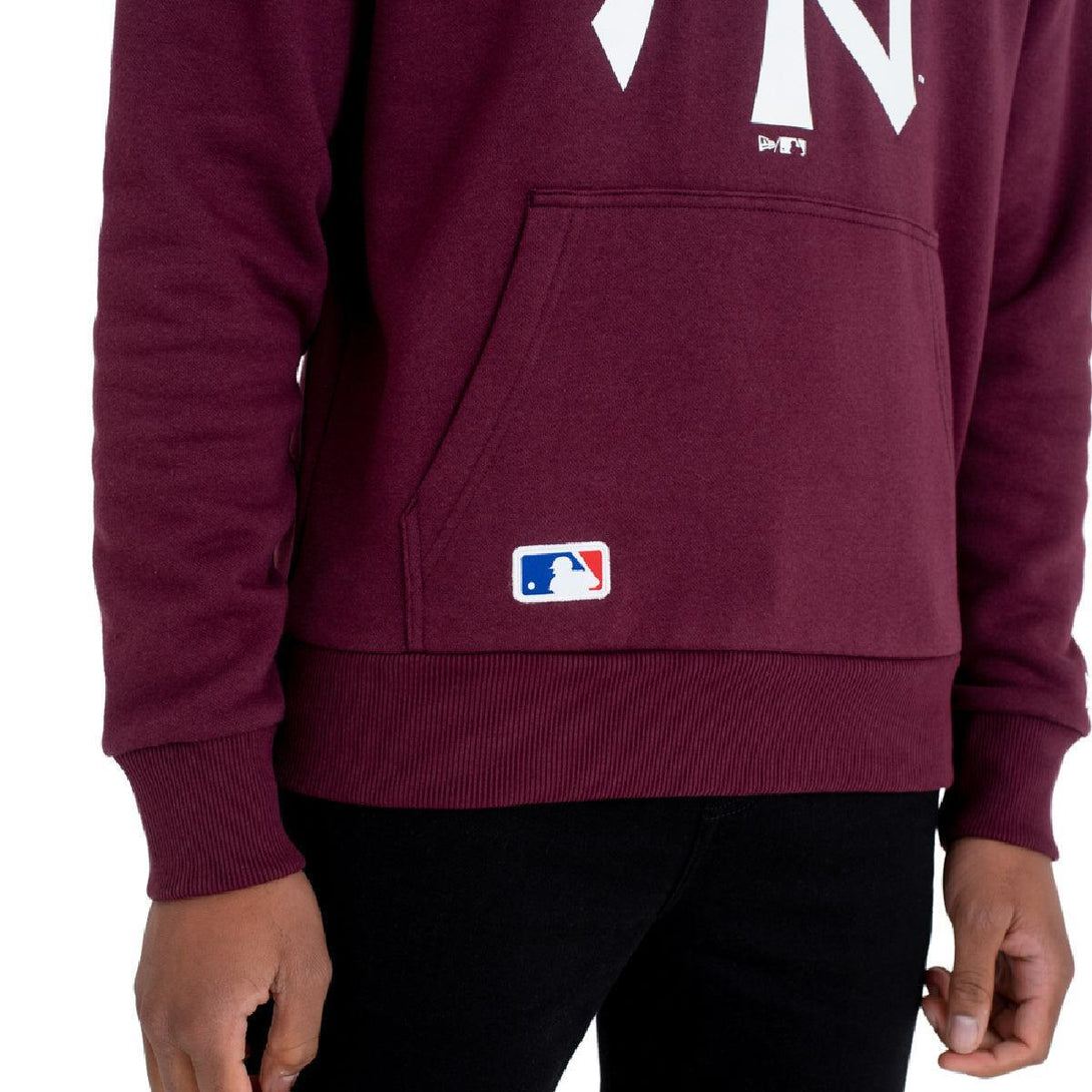 New Era New York Yankees Team Logo Maroon kapucnis Pulóver - Sportmania.hu