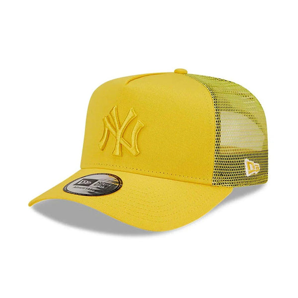 New Era New York Yankees Tonal Mesh Yellow A-Frame Trucker sapka - Sportmania.hu