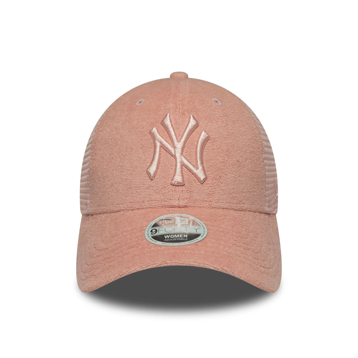 New Era New York Yankees Womens Fabric Pastel Pink 9FORTY Trucker sapka