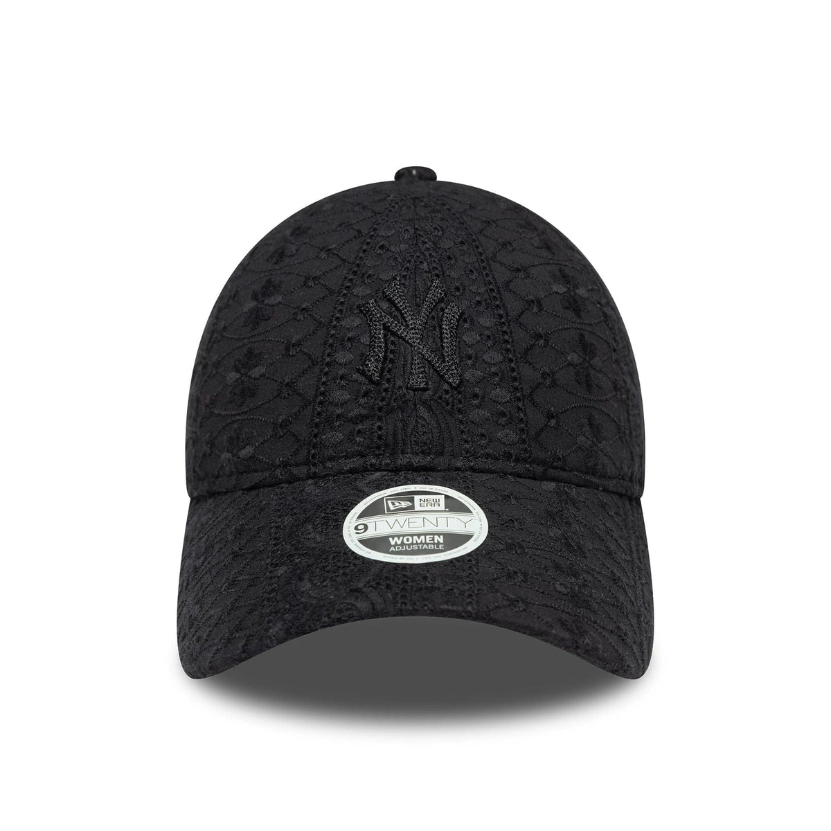 New Era New York Yankees Womens MLB Broderie Black 9TWENTY baseball sapka