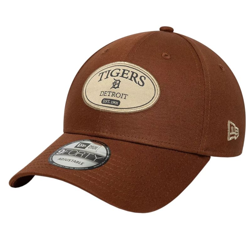 New Era Patch Detroit Tigers Cap Brown OSFM baseball sapka, egy méret