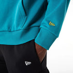 New Era Rubber Patch Turquoise kapucnis pulóver