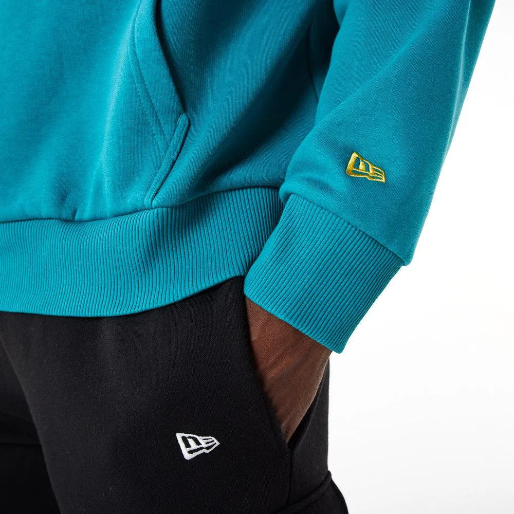 New Era Rubber Patch Turquoise kapucnis pulóver