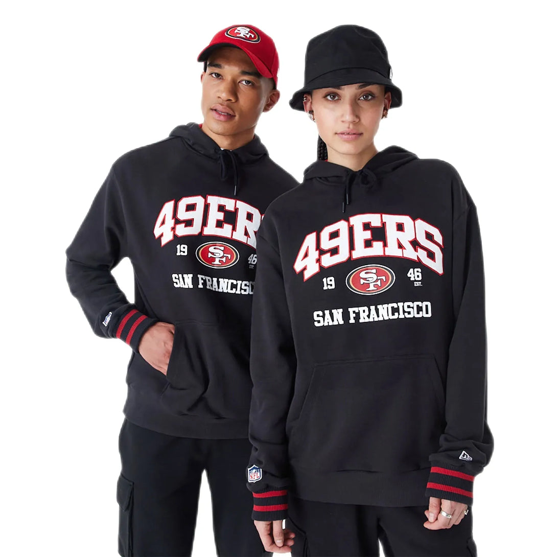 New Era San Francisco 49Ers NFL Black Oversized pullover kapucnis pulóver - Sportmania.hu