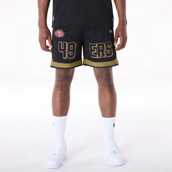 New Era San Francisco 49ers NFL Mesh Black Short