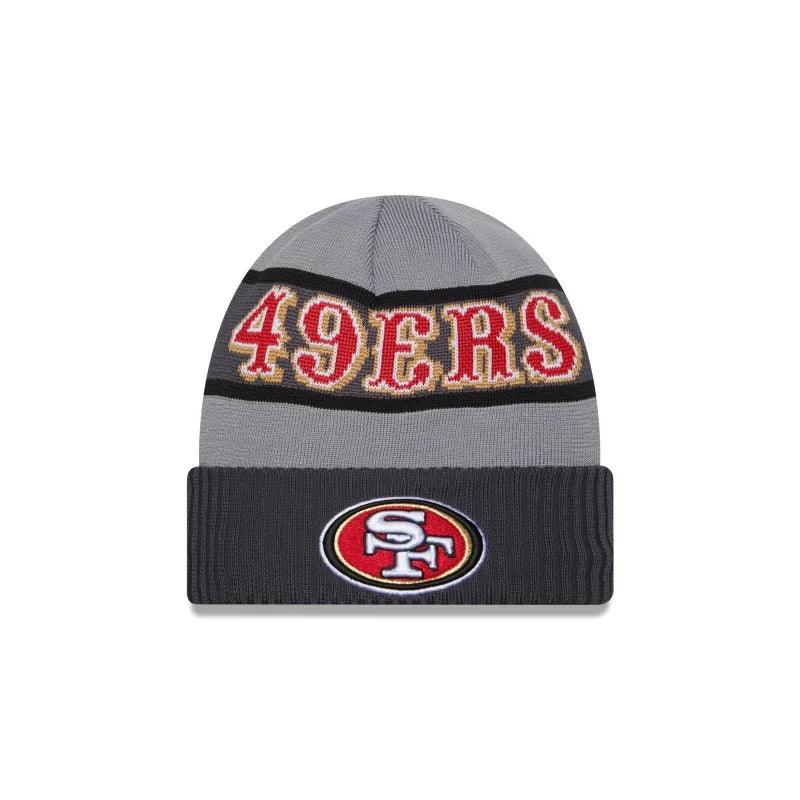 New Era San Francisco 49ers NFL Sideline 2023 Grey Cuff Knit Beanie kötött sapka - Sportmania.hu