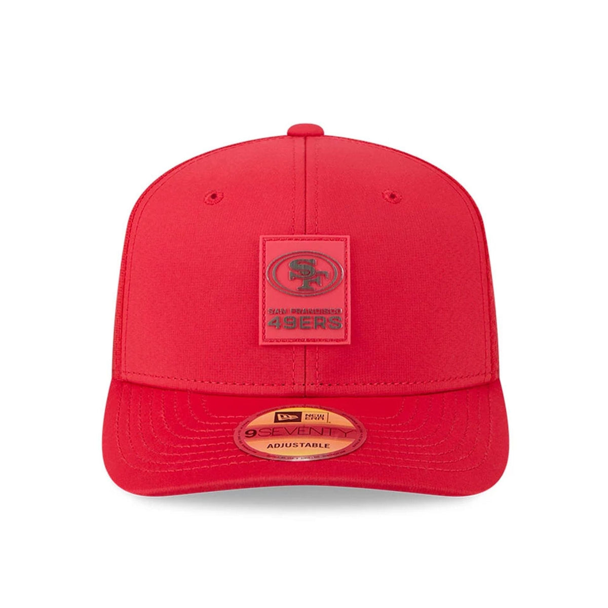 New Era San Francisco 49ers NFL Sideline 2025 Red 9SEVENTY Trucker Stretch Snap - baseball sapka