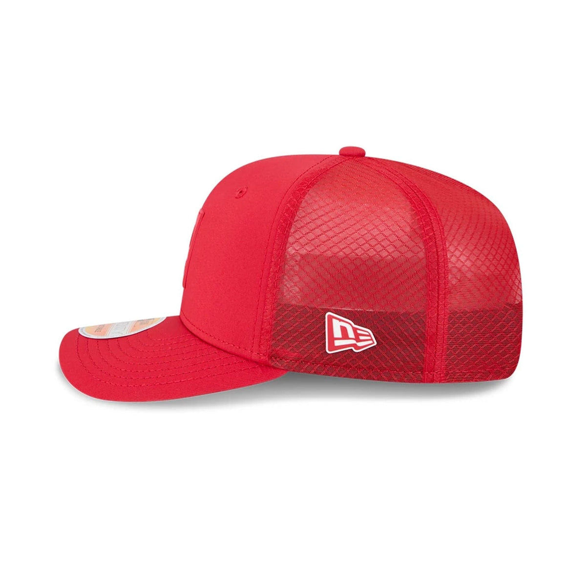 New Era San Francisco 49ers NFL Sideline 2025 Red 9SEVENTY Trucker Stretch Snap - baseball sapka