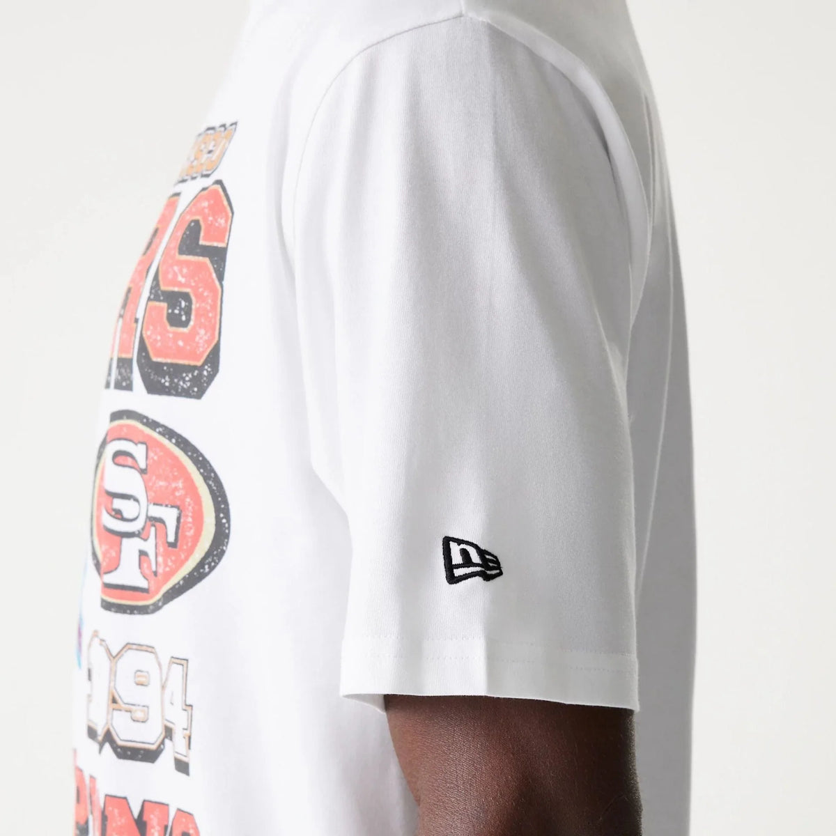 New Era San Francisco 49ers NFL Super Bowl White Oversized póló