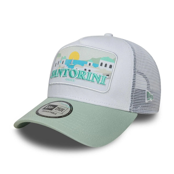New Era Summer Santorini Pastel Green 9FORTY A-Frame Trucker sapka