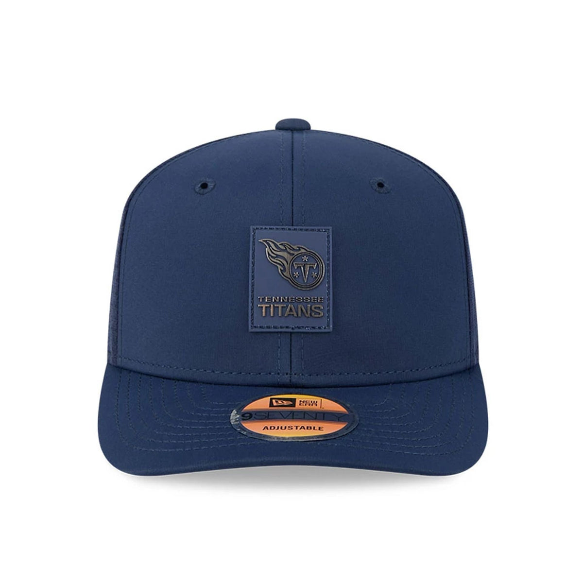 New Era Tennessee Titans NFL Sideline 2025 Dark Blue 9SEVENTY Trucker Stretch Snap - baseball sapka