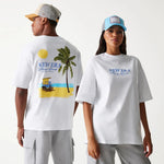 New Era Vacation Graphic White Oversized férfi póló