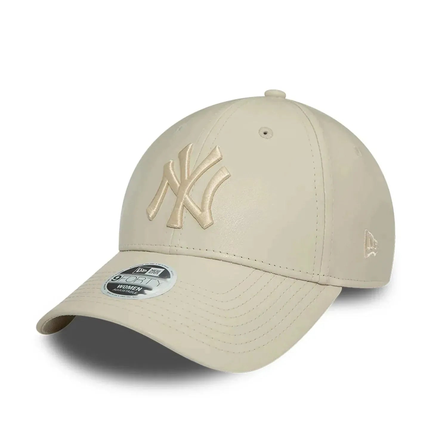New York Yankees Faux Leather Light Beige 9FORTY műbőr baseball sapka, női - Sportmania.hu