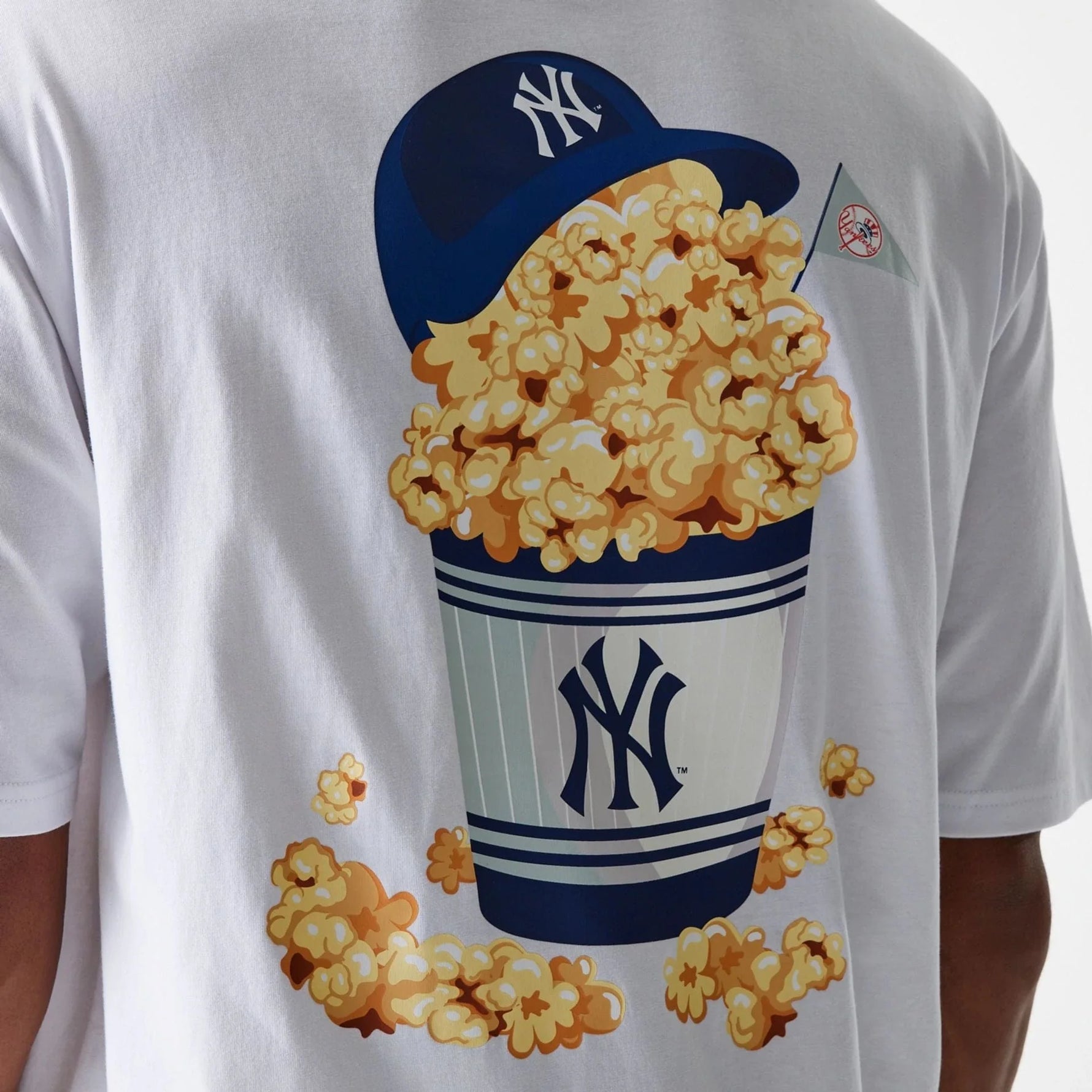 New York Yankees MLB Food Graphic White Oversized póló - Sportmania.hu