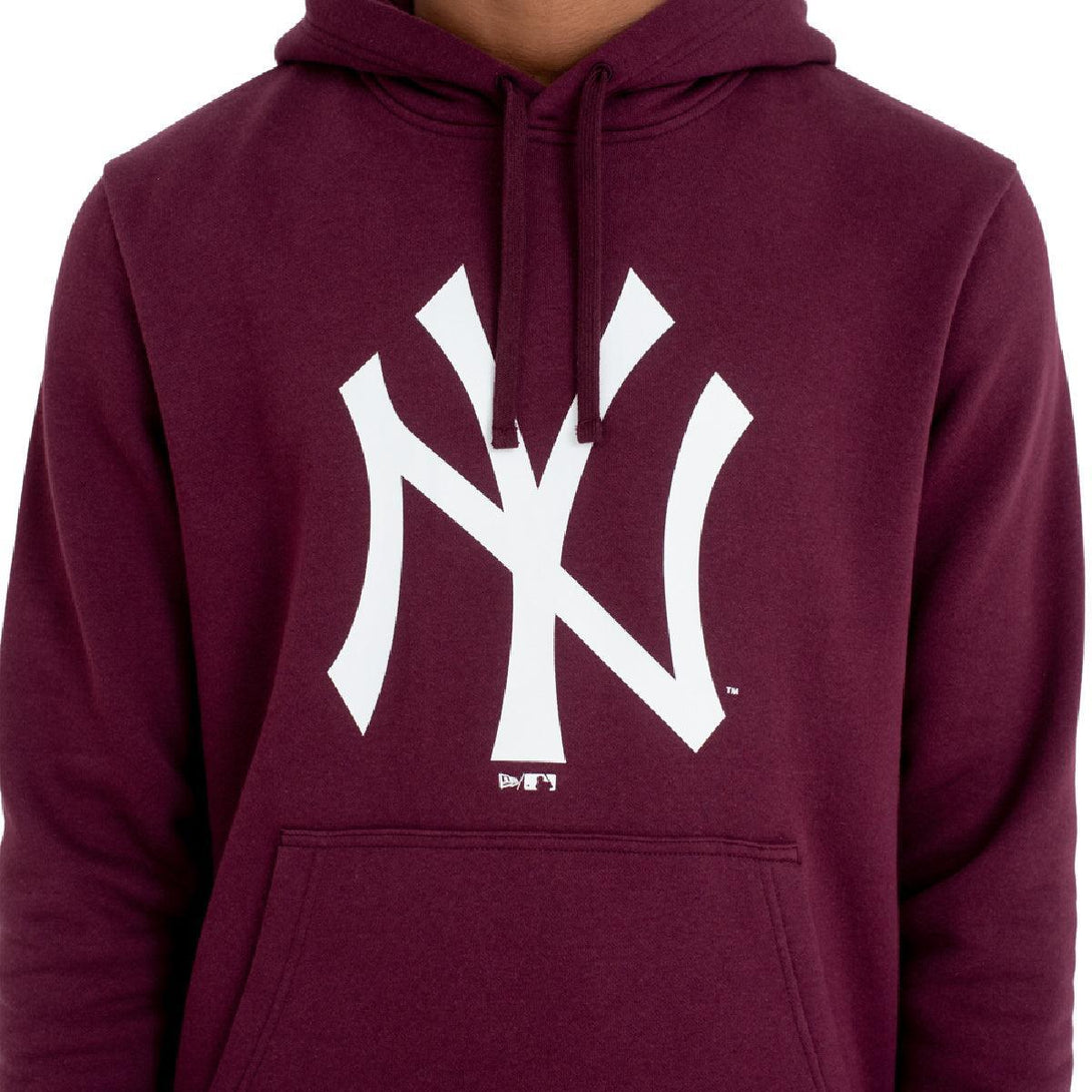 New York Yankees Team Logo Maroon kapucnis pulóver - Sportmania.hu