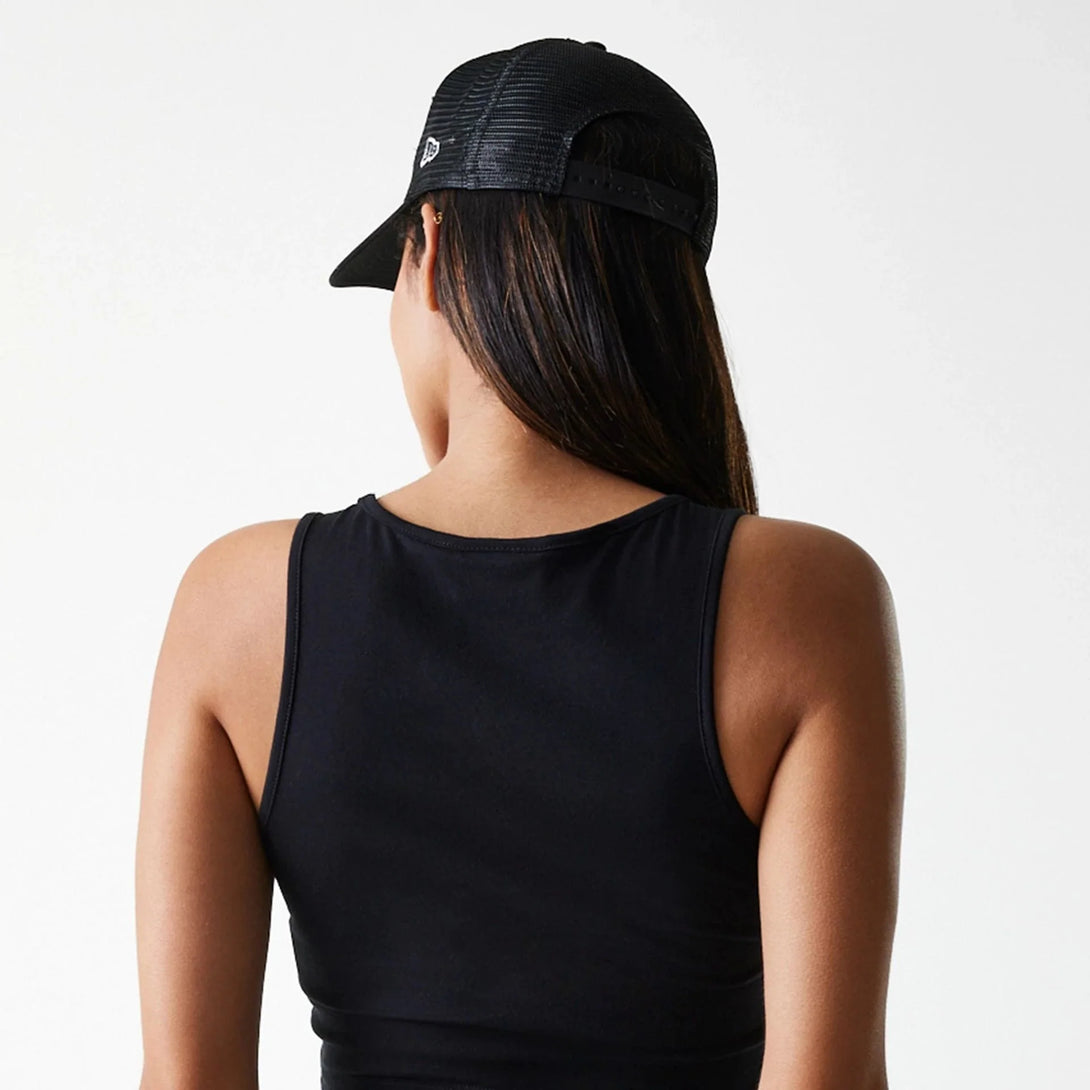 New York Yankees Womens MLB Midi League Essential Black Crop Tank Top - Sportmania.hu