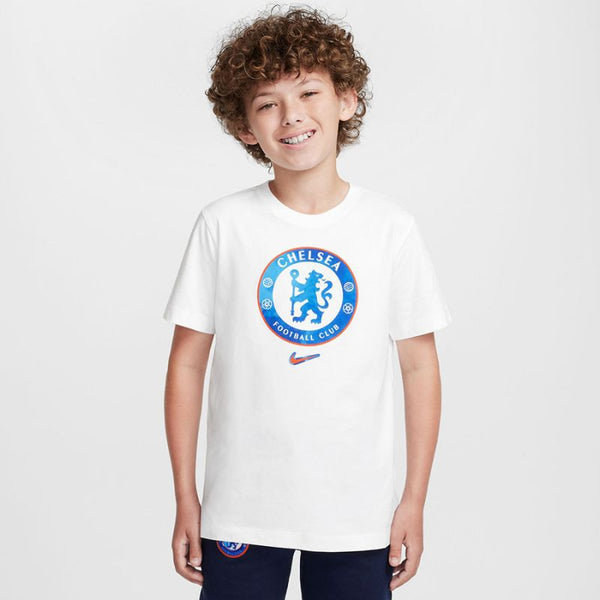 Nike Chelsea Fc Crest Tee Jr Hm9485-100