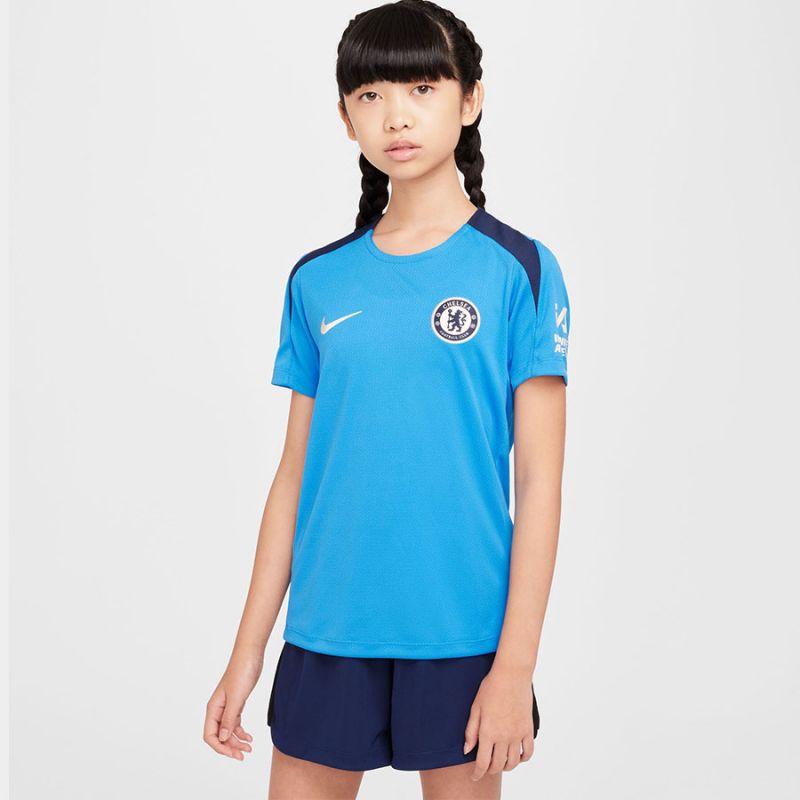 Nike Chelsea FC Strike SS Top Jr FN9856-436 Futball mez, gyerek - Sportmania.hu