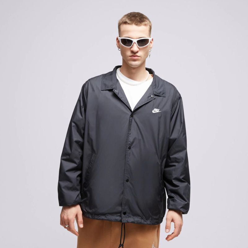 Nike Club Coaches Black - fekete férfi dzseki