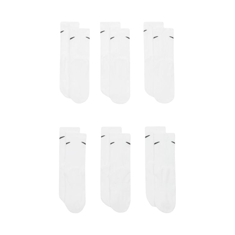 Nike Everyday Cush Crew Kids Socks 6 Pairs fehér zokni