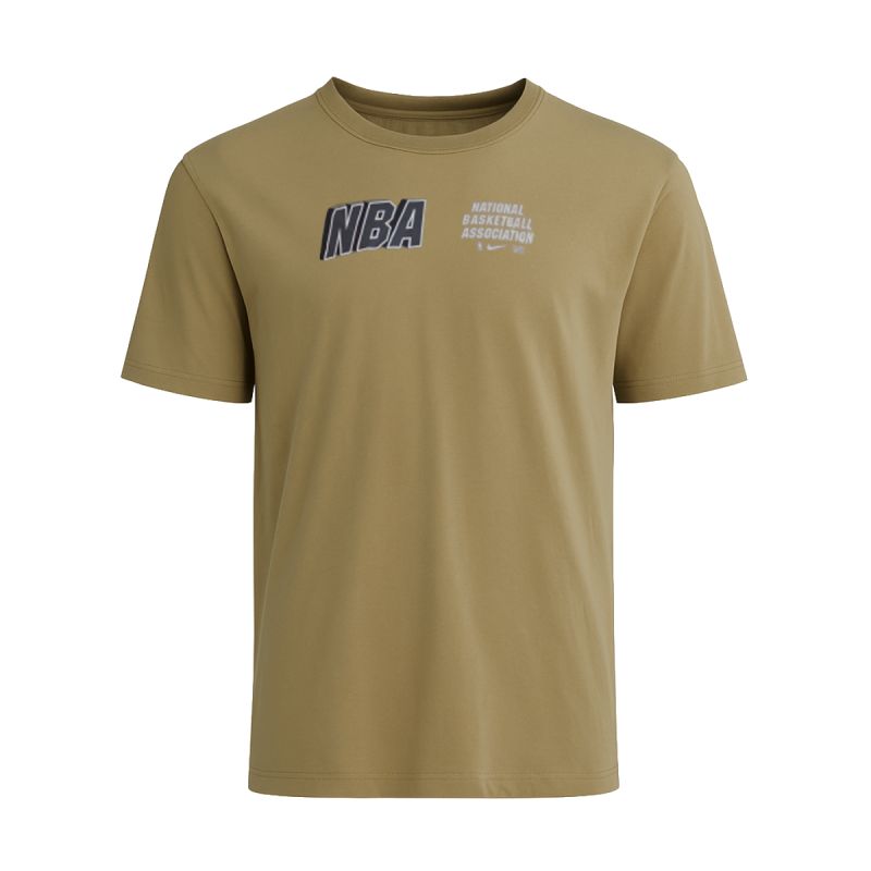 Nike NBA Courtside N31 Max90 T-shirt - khaki póló DR6355-247