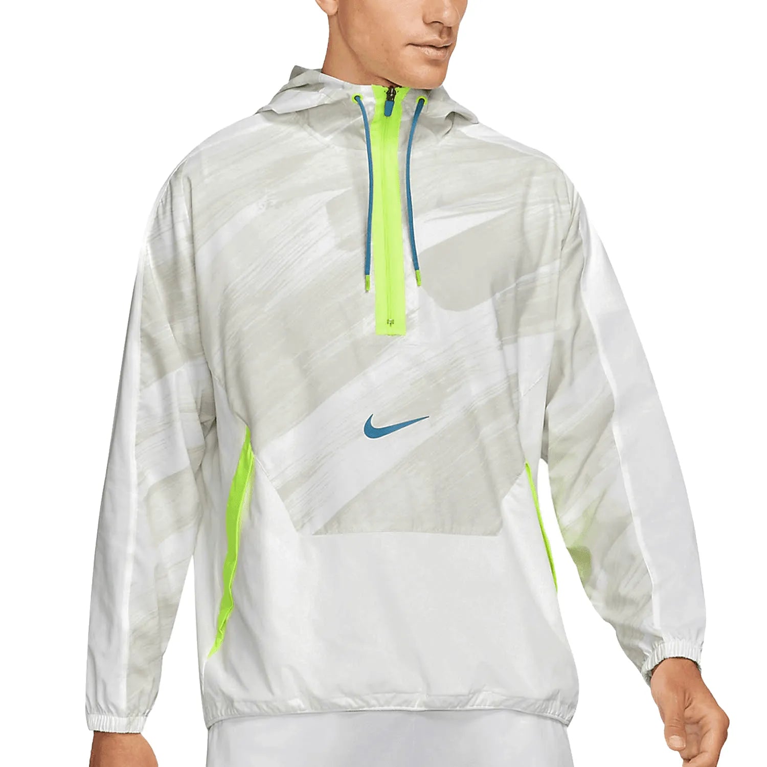 Nike_ Nike Dri-FIT Sport Clash Men\'s Woven 1/2-Zip Training Hoodie Pulóver - Sportmania.hu
