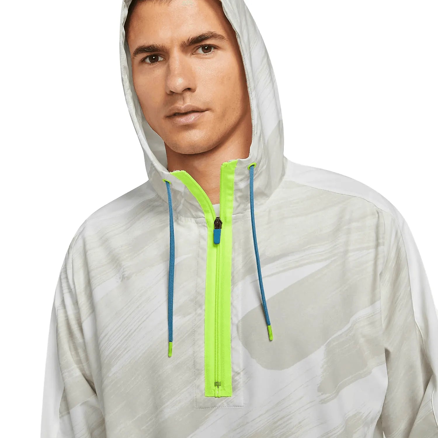 Nike_ Nike Dri-FIT Sport Clash Men\'s Woven 1/2-Zip Training Hoodie Pulóver - Sportmania.hu