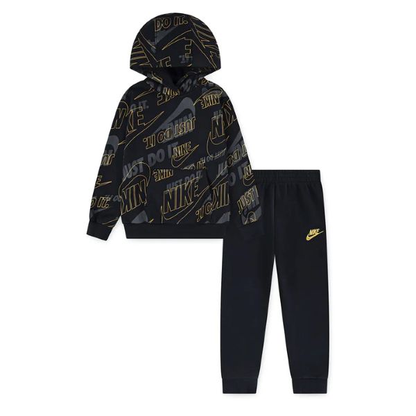Nike_ Nkn N Nsw Gwm Lt Wt Flc Set(Haddad) gyerek Melegítő fekete