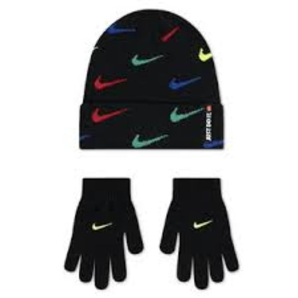 Nike Swoosh Repeat Beanie Set(Haddad)