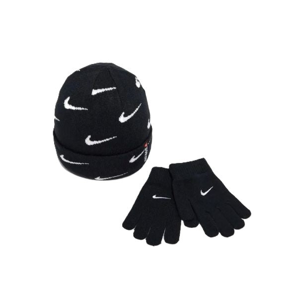 Nike Swoosh Repeat Beanie Set(Haddad)