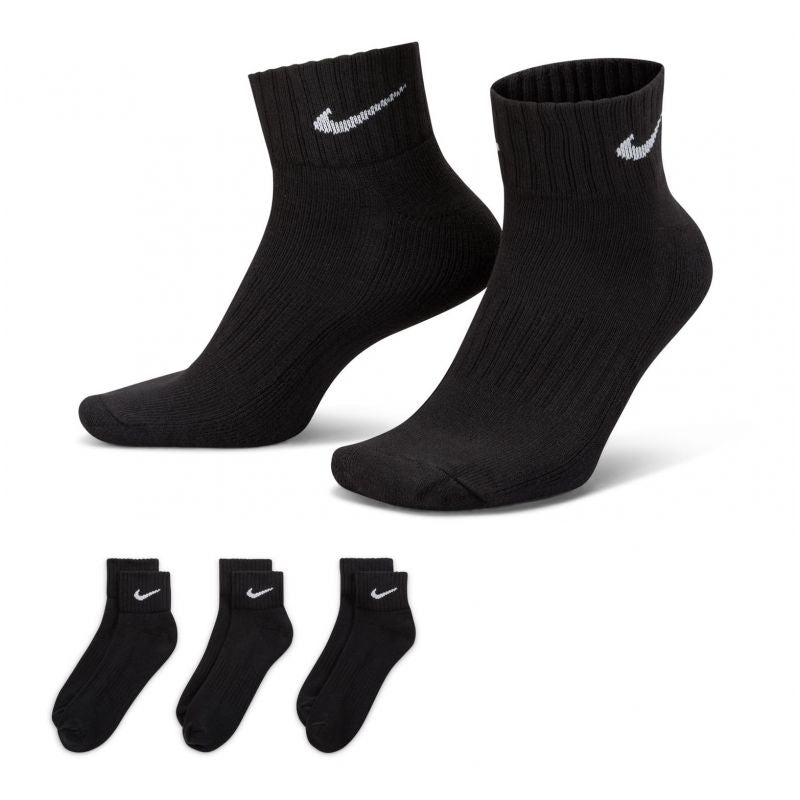 Nike Value Cotton Quarter socks 3 pairs SX4926 001 Zokni - Sportmania.hu