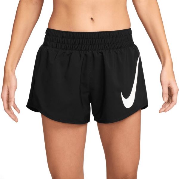 Nike W NK ONE SWSH HBR DF MR 3IN BR női rövidnadrág