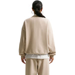 Nike Women's Studio Fleece Sweatshirt krém női pulóver