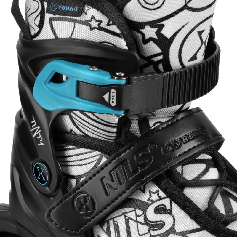 Nils Extreme 4in1 ROLLER SKATES WITH EXTENDED HOCKEY BLADES TINTY SIZE S(31-34) zöld görkorcsolya