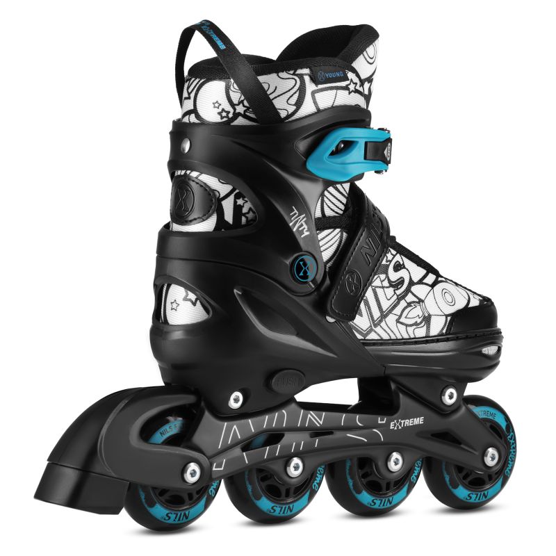 Nils Extreme 4in1 ROLLER SKATES WITH EXTENDED HOCKEY BLADES TINTY SIZE S(31-34) zöld görkorcsolya