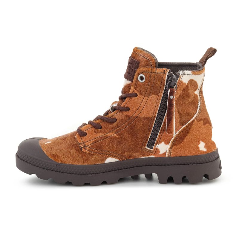 Palladium Pampa Hi Zip Pony Cow Print pulóver