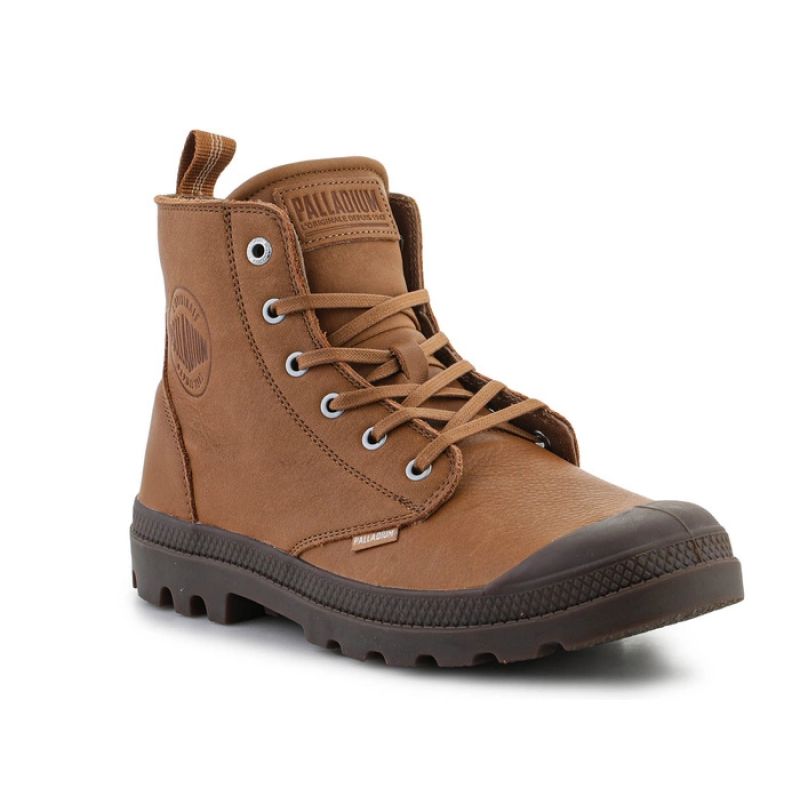 Palladium Pampa Zip Lth Ess U shoes Dear Brown Utcai unisex 76888-252-M