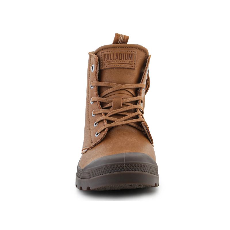 Palladium Pampa Zip Lth Ess U shoes Dear Brown Utcai unisex 76888-252-M