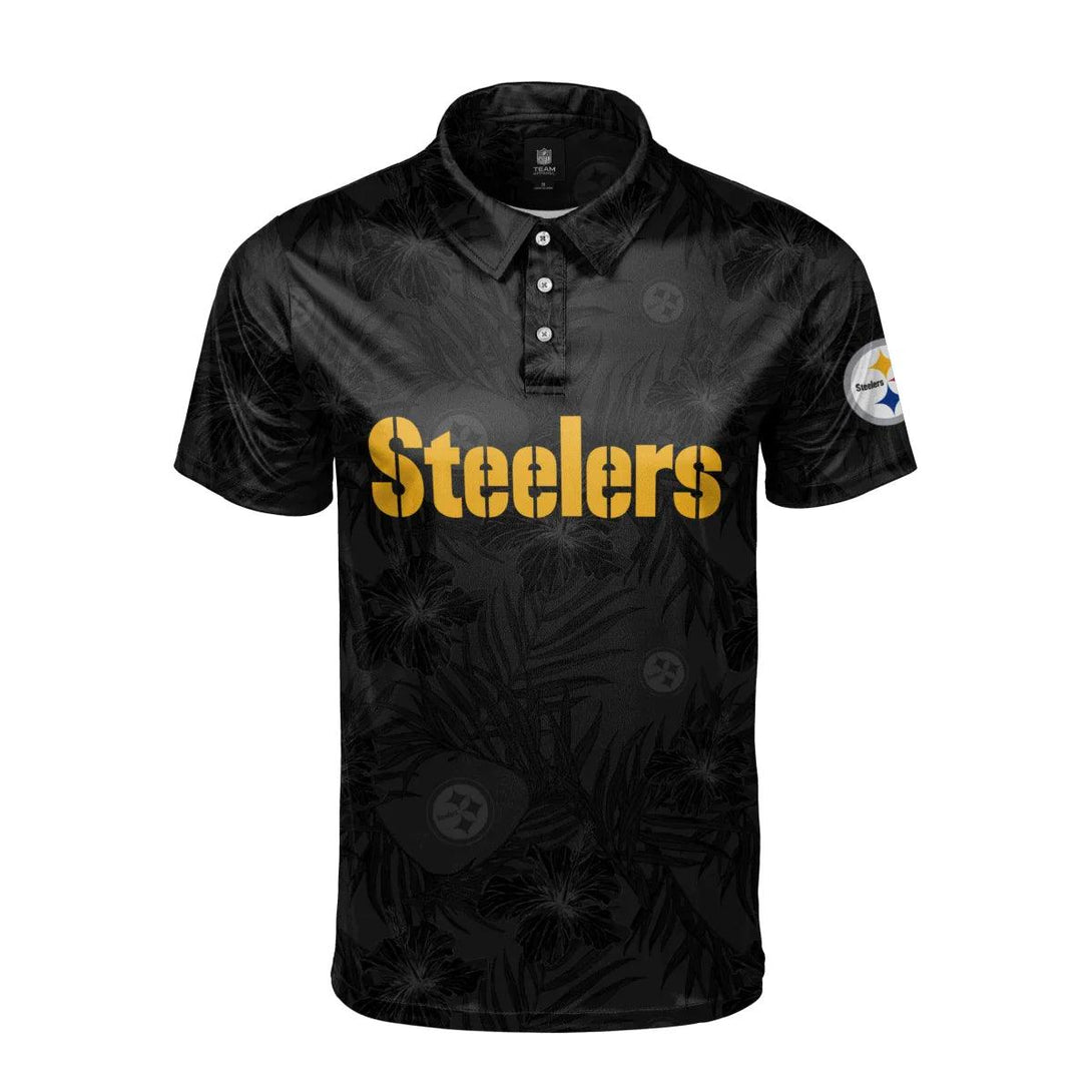 Foco Pittsburgh Steelers Floral Wordmark galléros Póló - Sportmania.hu