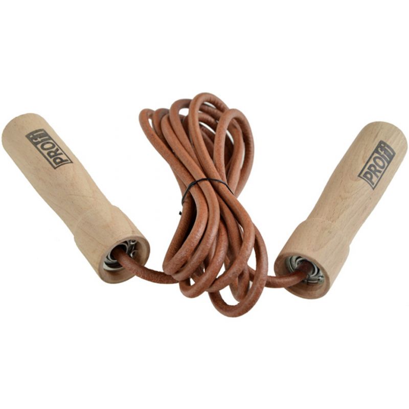 PROfit DROP leather skipping rope edzőfelszerelés DK1019