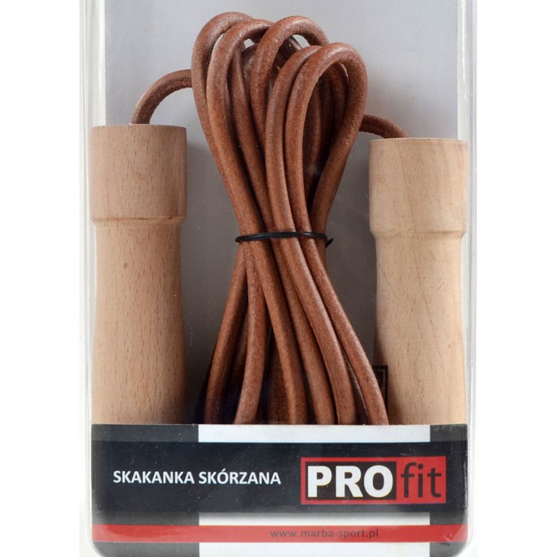 PROfit DROP leather skipping rope edzőfelszerelés DK1019