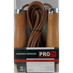 PROfit DROP leather skipping rope edzőfelszerelés DK1019