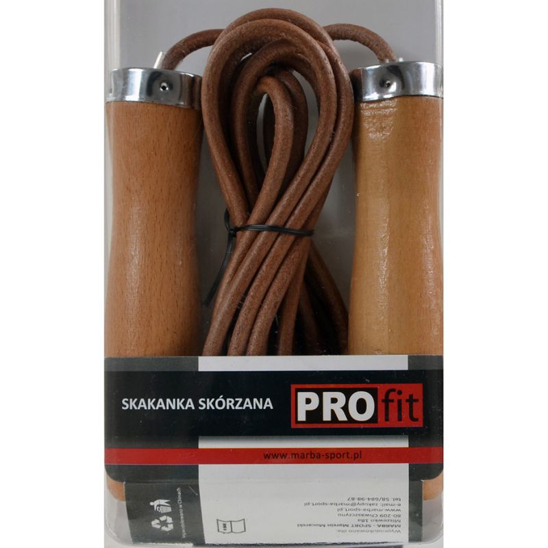 PROfit DROP leather skipping rope edzőfelszerelés DK1019