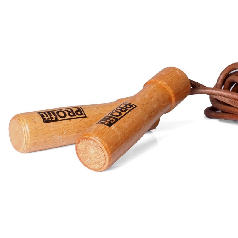 PROfit DROP leather skipping rope edzőfelszerelés DK1019