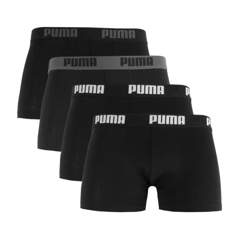 Puma Basic Men's Boxer Shorts 4-pack 938198 fekete férfi