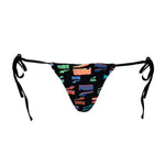 Bikini Puma Swim Women Side Tie Tanga String 1P Bikini Bottom női fürdőruha 938066-01