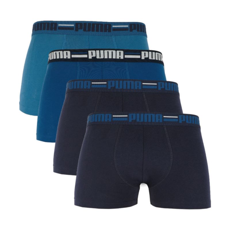 Puma Brand Elastic Men's Boxer Shorts 4-Pack Navy/ 938197 kék férfi