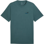 Puma Ess 2 Color Small No. 1 Logo Tee 684717 zöld férfi póló