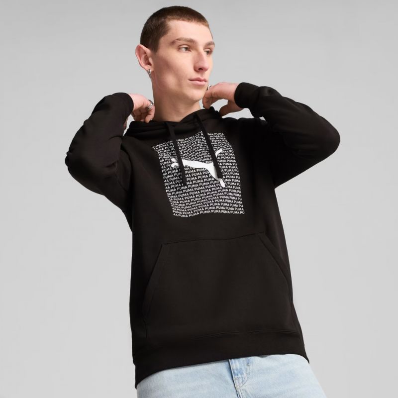 Puma Ess Logo Lab Hoodie FL M 684669 01 sweatshirt Pulóver - Sportmania.hu