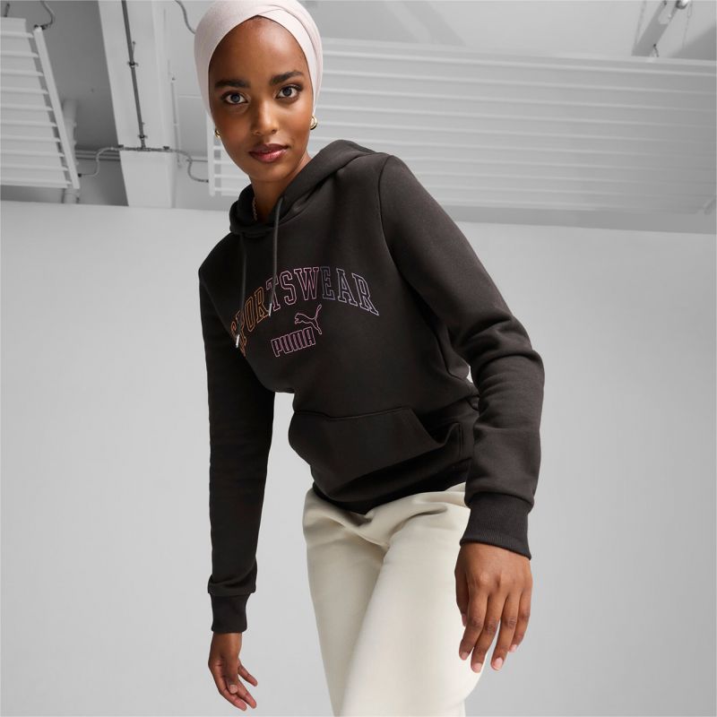 Puma Ess+ Logo LAB Hoodie FL W 682987 01 Kapucnis pulóver - Sportmania.hu